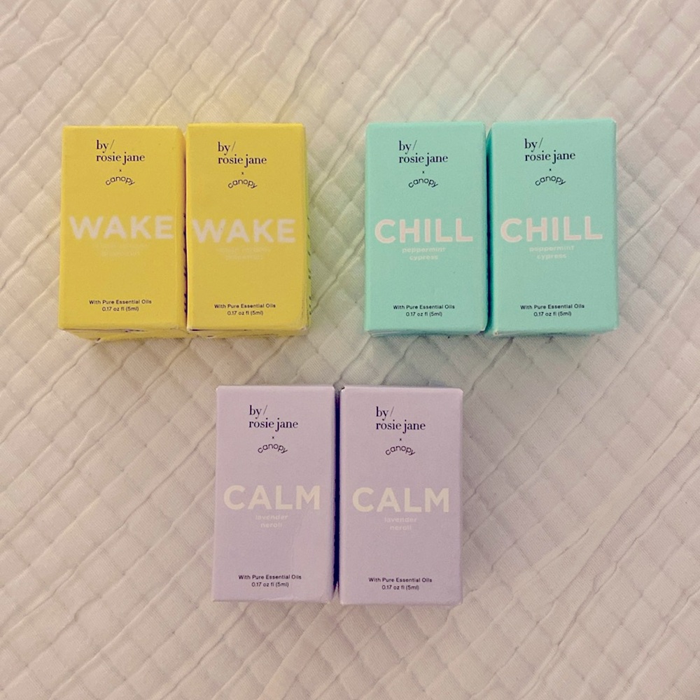Canopy WAKE, CALM, and CHILL Diffusion Essential Oils